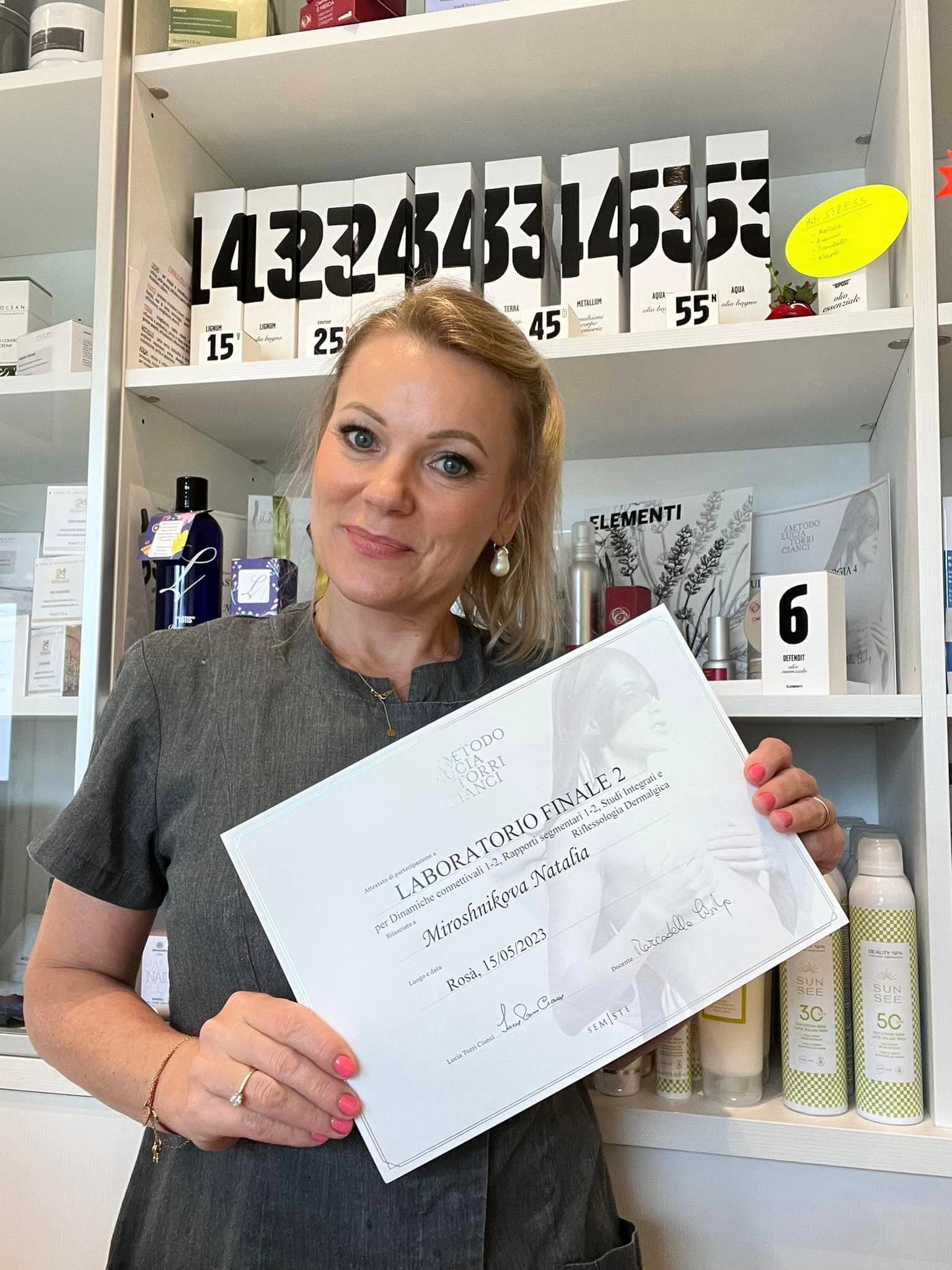 Natalia Miroshnikova, titolare di Ma Belle Estetica